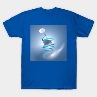 Man on a sandy sphere T-Shirt